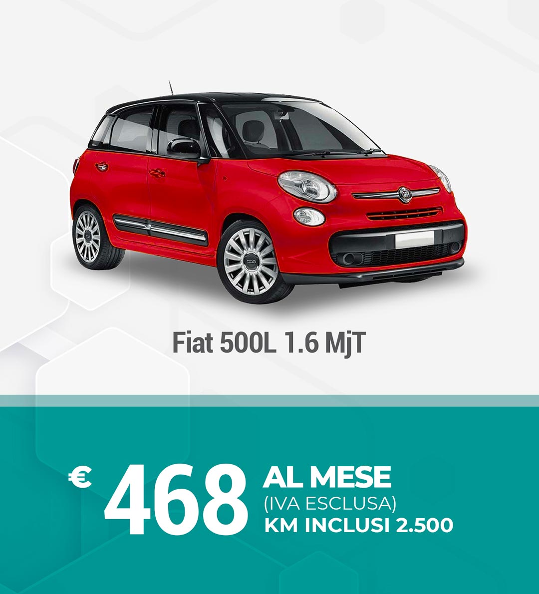 Noleggio auto 1 mese Fiat 500L