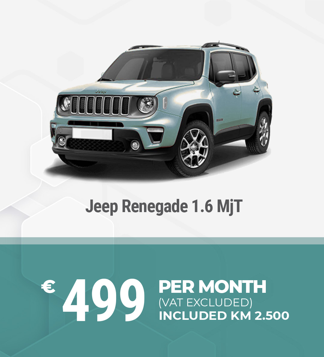 Medium term car rental Jeep Renegade