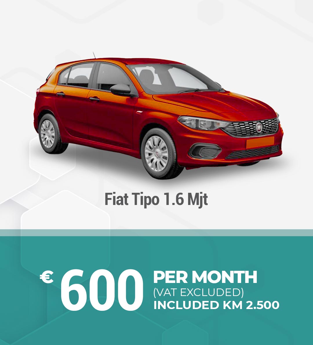 Monthly car rental Fiat Tipo